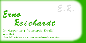 erno reichardt business card